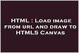 Load image from url and draw to HTML5 Canvas